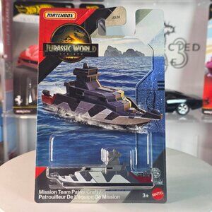 Matchbox Jurassic World Rebirth Patrol Craft JGL59 2025 Carded